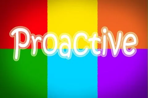 Proactive concept Stock Illustration