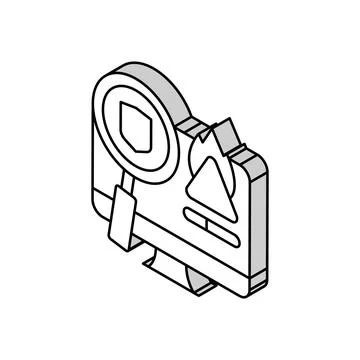 Proactive crisis management isometric icon vector illustration Stock Illustration