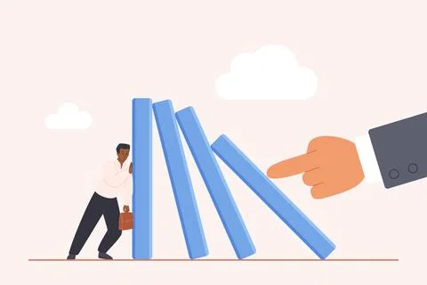 Proactive Crisis Management Overcoming Challenges Concept 스톡 일러스트
