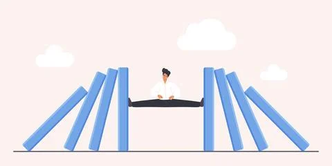 Proactive Crisis Management Stop Concept Art Stock Illustration