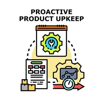 Proactive product upkeep strategy planning and optimization Stock Illustration