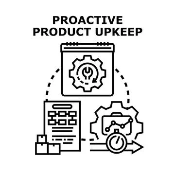Proactive product upkeep strategy planning and optimization Stock Illustration