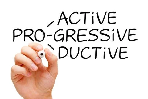 Proactive progressive productive 库存插图