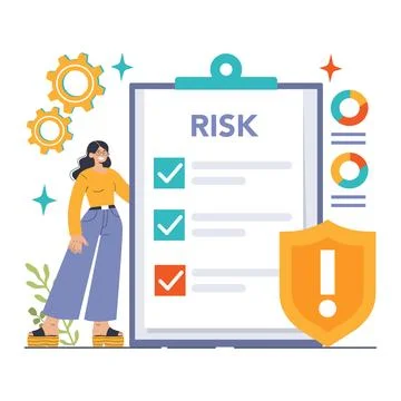 Proactive Risk Management concept. Flat vector illustration. Stock Illustration