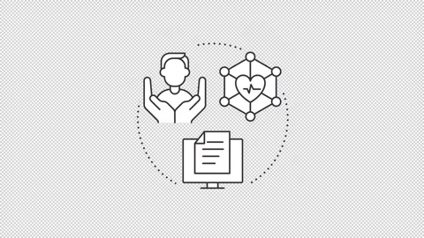 Proactive selfcare habits animated line concept icon set Stock Footage 346720356