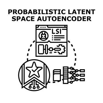 Probabilistic latent space autoencoder concept vector イラスト素材