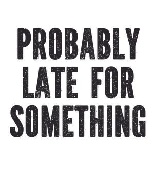 Probably Late For Something Stock Illustration