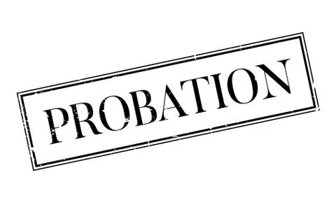 Probation rubber stamp Stock Illustration