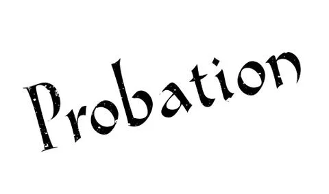 Probation rubber stamp Stock Illustration