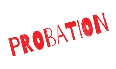 Probation rubber stamp Stock Illustration