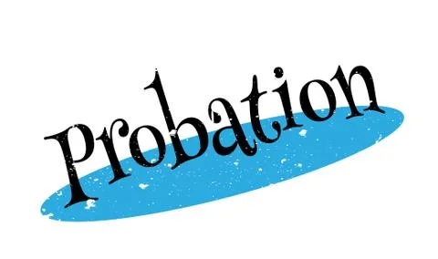 Probation rubber stamp Stock Illustration