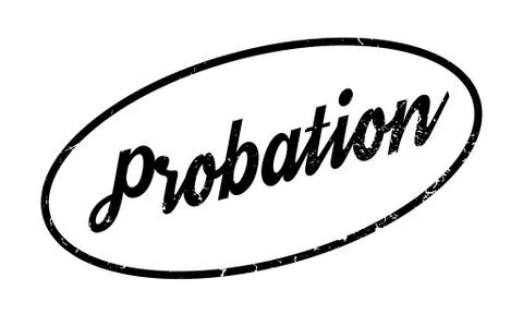 Probation rubber stamp Stock Illustration