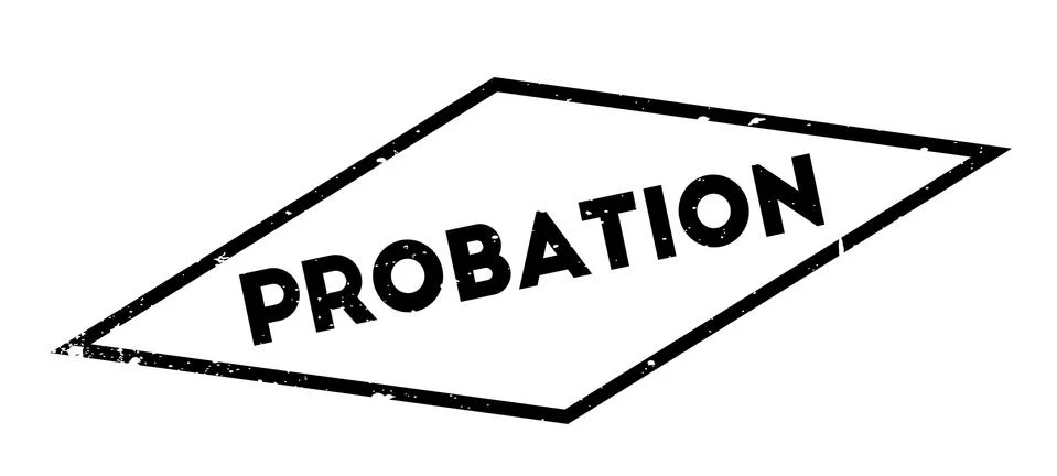 Probation rubber stamp Stock Illustration