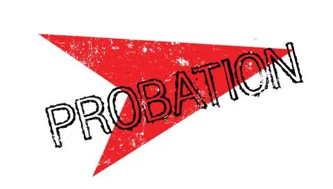 Probation rubber stamp Stock Illustration