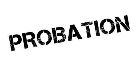 Probation rubber stamp Stock Illustration