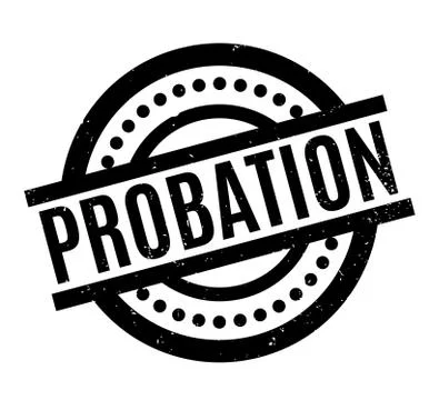 Probation rubber stamp Stock Illustration