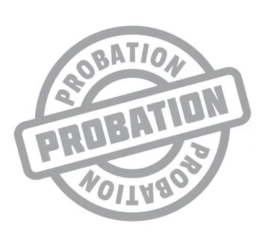 Probation rubber stamp Stock Illustration