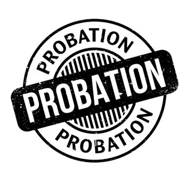 Probation rubber stamp Stock Illustration