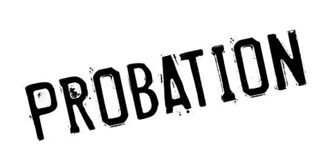 Probation rubber stamp Stock Illustration