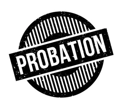 Probation rubber stamp Stock Illustration