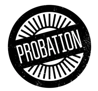 Probation rubber stamp イラスト素材