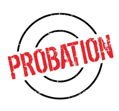 Probation rubber stamp Stock Illustration