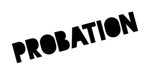 Probation rubber stamp Stock Illustration