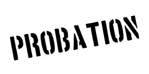 Probation rubber stamp Stock Illustration