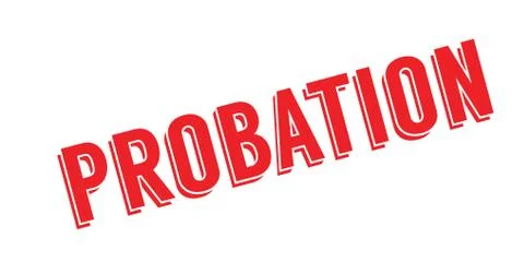 Probation rubber stamp Stock Illustration
