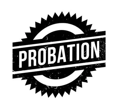 Probation rubber stamp Stock Illustration