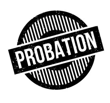 Probation rubber stamp Stock Illustration