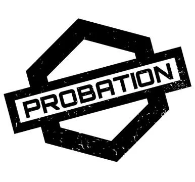 Probation rubber stamp Stock Illustration