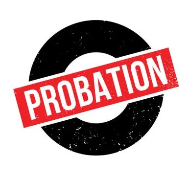 Probation rubber stamp Stock Illustration