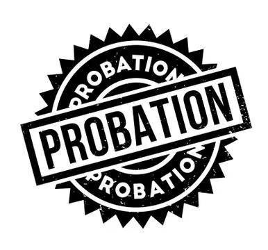 Probation rubber stamp Stock Illustration