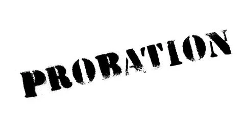 Probation rubber stamp Illustrazione stock