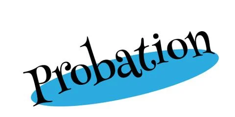 Probation rubber stamp イラスト素材