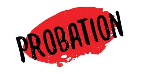 Probation rubber stamp Stock Illustration