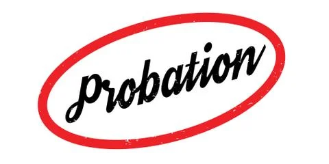 Probation rubber stamp Stock Illustration