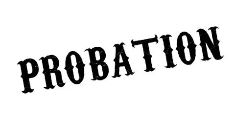 Probation rubber stamp Stock Illustration