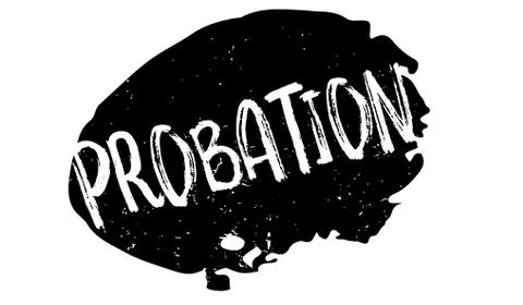 Probation rubber stamp Stock Illustration