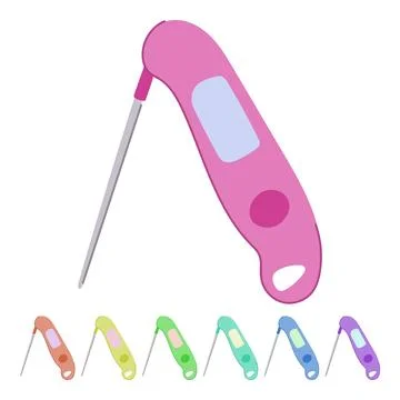 Probe candy thermometer vector cartoon graphic Stock Illustration