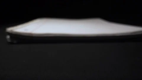 Probe Lens Drawing on Paper Stock Footage 123711130