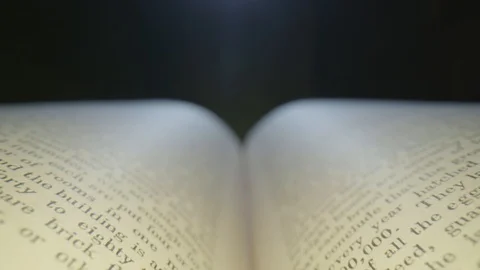 Probe Lens Extreme Close Up Of Fly Through Vintage Old Book Видео 129665020