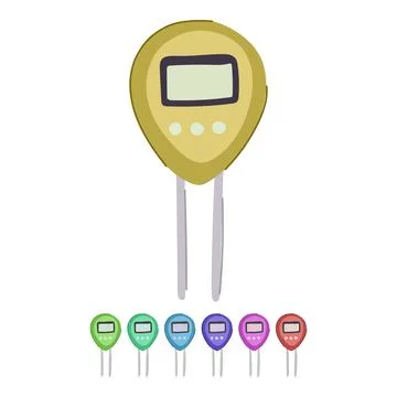 Probe ph meter vector cartoon graphic 스톡 일러스트
