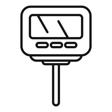 Probe test kit icon outline vector. Ph meter device Stock Illustration
