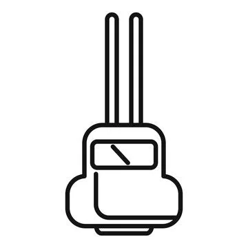 Probe test kit icon outline vector. Ph meter Stock Illustration