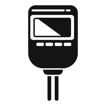 Probe test kit icon simple vector. Ph meter device Stock Illustration