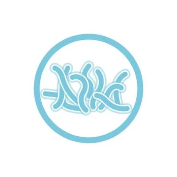 Probiotic bacteria icon Stock Illustration