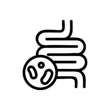 Probiotic icon vector. Isolated contour symbol illustration 스톡 일러스트