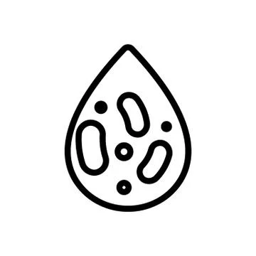 Probiotic icon vector. Isolated contour symbol illustration Stock Illustration